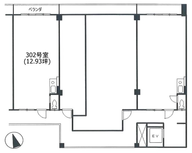 高円寺ビル302 間取り図