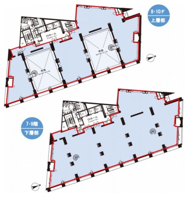 STADIUM PLACE AOYAMA(スタジアムプレイス青山)7F～8F 間取り図