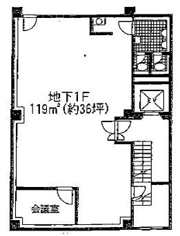 ダイヤモンドビルB1F 間取り図