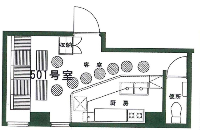 亀戸第2ミハマビル501 間取り図