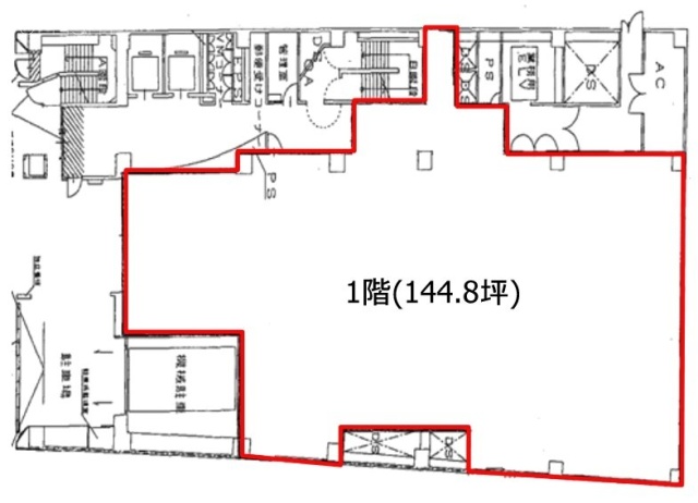 JRE青山クリスタルビル1F 間取り図