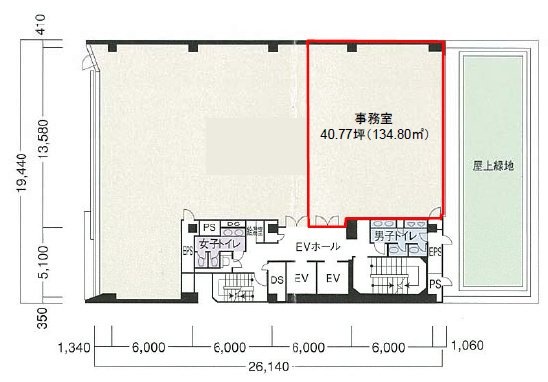 ラウンドクロス新宿9F 間取り図