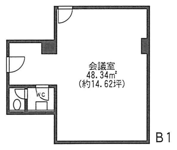 三島ビルB1F 間取り図