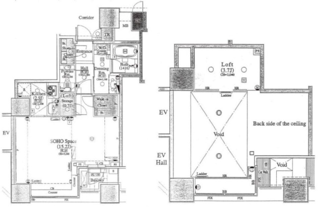 ザ・タワーズ台場(ウエスト)413 間取り図