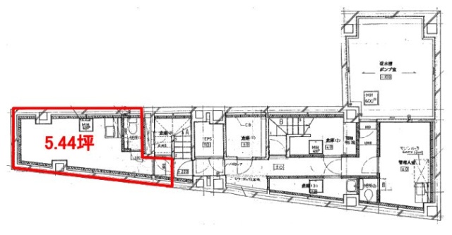 新宿フロント(SK新宿御苑)ビル北館 間取り図