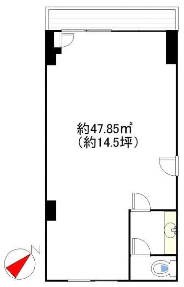 サンコービル201 間取り図