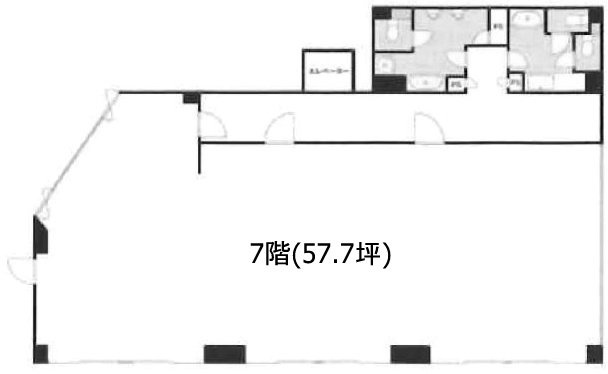 高砂武蔵ビル7F 間取り図