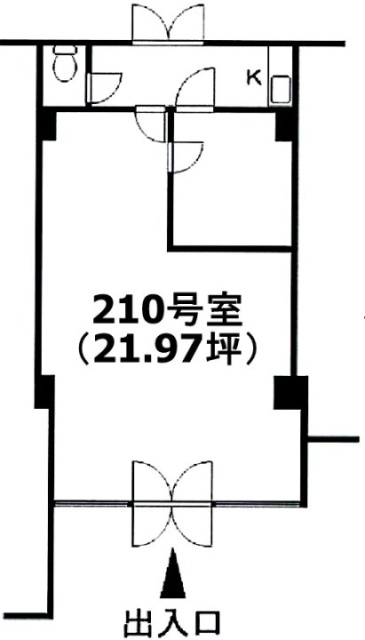 ハイツ東久留米210 間取り図