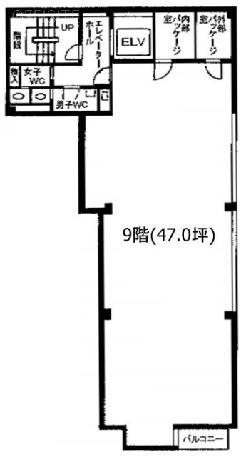 西新宿ユニオンビル9F 間取り図
