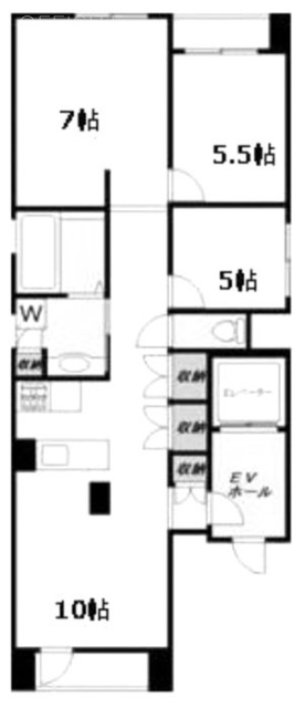 JLBグランエクリュ銀座4F 間取り図