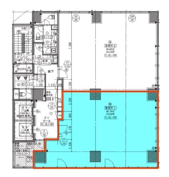 平田ビル801 間取り図