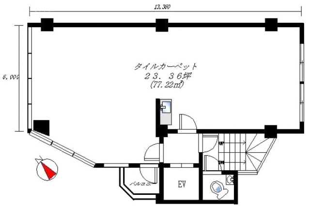 第8千陽ビル4F 間取り図