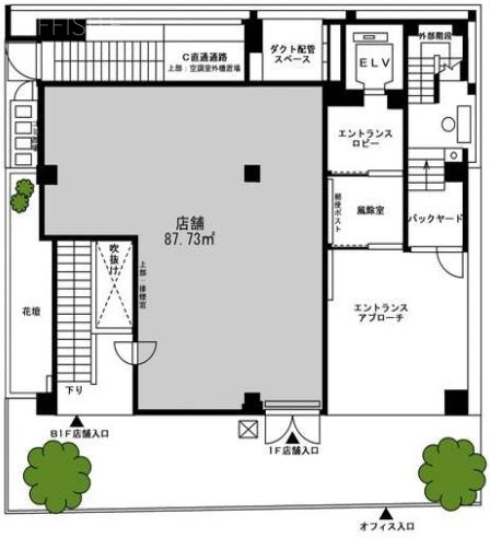 VORT平河町Ⅱ1F 間取り図