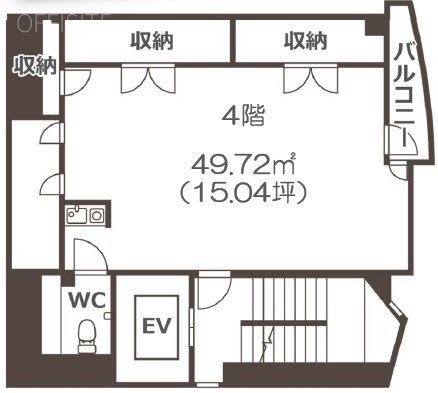 マッシュスクエアビル4F 間取り図