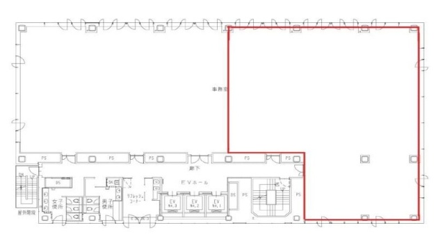 京橋TDビル7F 間取り図