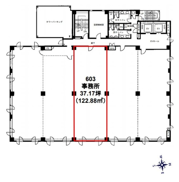 TPR厚木ビル603 間取り図