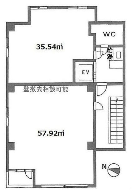 素石(そせき)ビル4F 間取り図