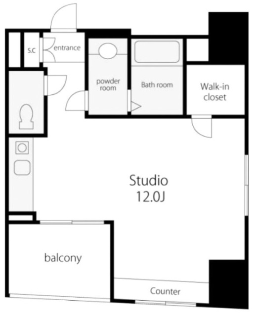 VORT銀座residence705 間取り図
