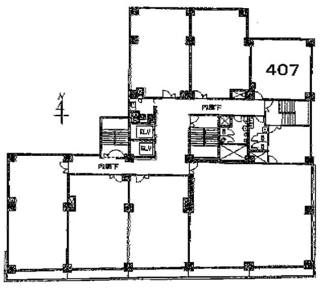 ローヤルマンション407 間取り図