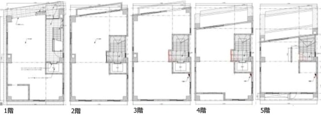 ジオ・ステージ池袋1F～5F 間取り図