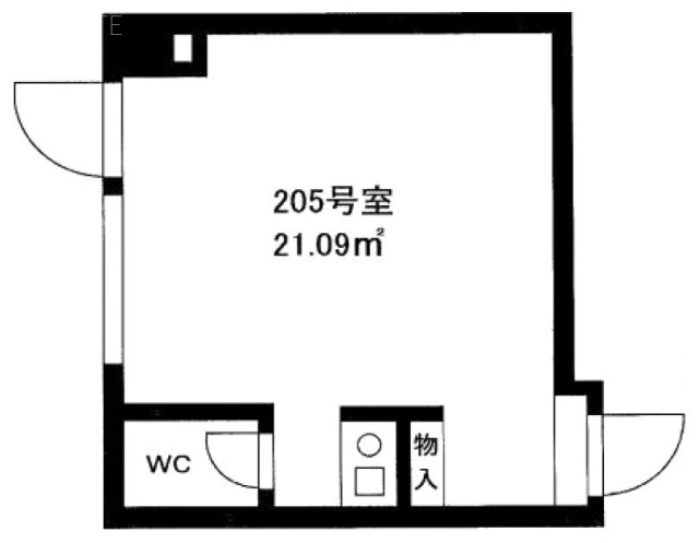 HAO634ビル205 間取り図