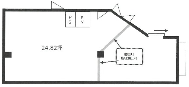 麻布網代マンション1F 間取り図