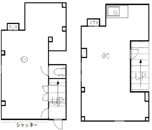 ヤマヨシビル1-2F 間取り図