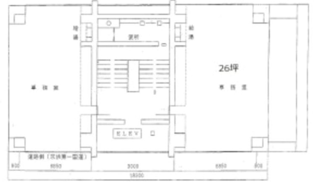 川岸会館ビル3F 間取り図