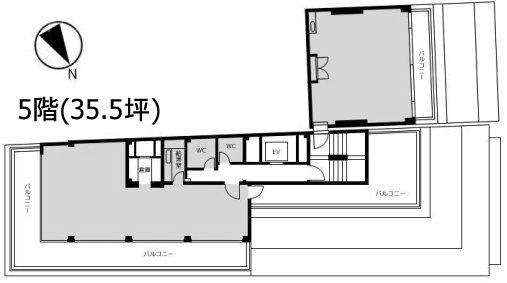 東京真珠ビル5F 間取り図