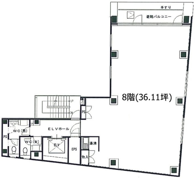 神田錦町ミハマビル8F 間取り図