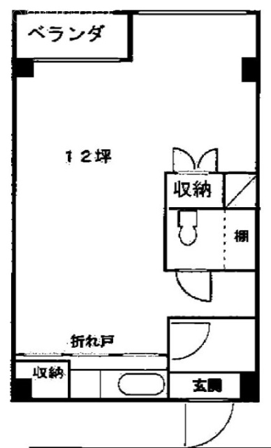 鯉江ビル601 間取り図