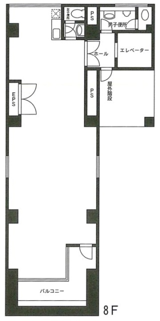 山崎須田町ビル8F 間取り図