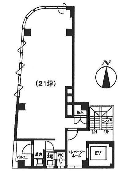 美鈴ビル8F 間取り図