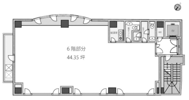 津国屋ビル6F 間取り図