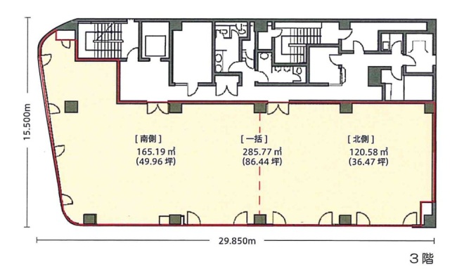 オーク高輪第2ビル3F 間取り図