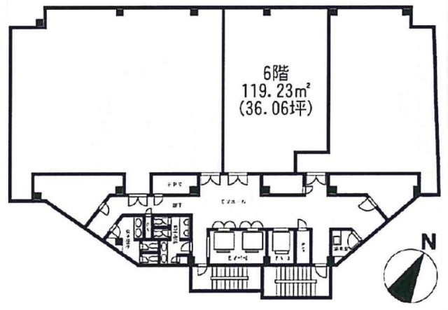 富士見ハイネスビル6F 間取り図