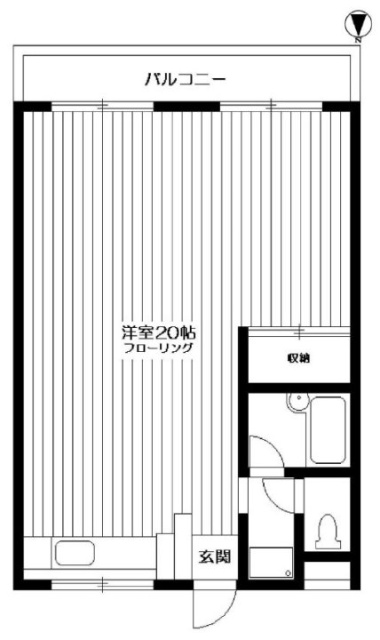 ローラル多摩川ビル103J 間取り図