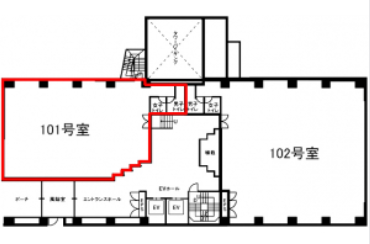 市ヶ谷キャナルコート101 間取り図