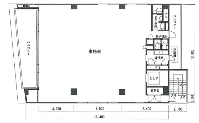 新宿内野ビルⅡ8F 間取り図