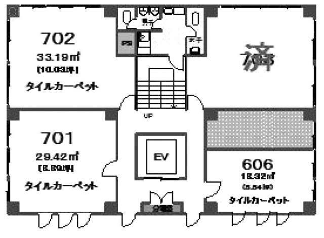 相互新富ビル702 間取り図