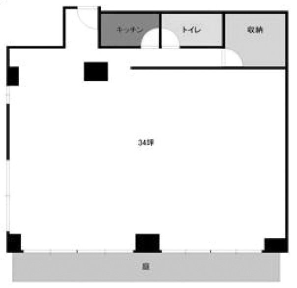 ドミール五番町1F 間取り図