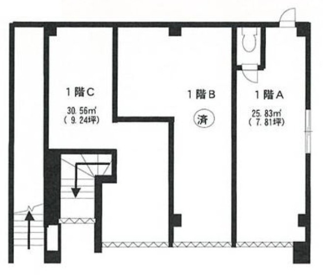 富士見台二丁目ビルA 間取り図