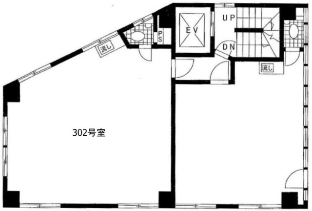 綿徳(めんとく)ビル302 間取り図