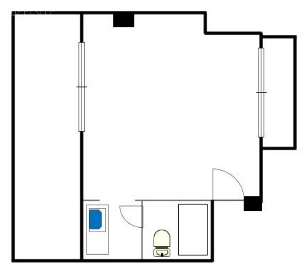 ニュー千駄ヶ谷マンション504 間取り図