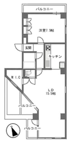 クロ・ド・アッシュ501 間取り図