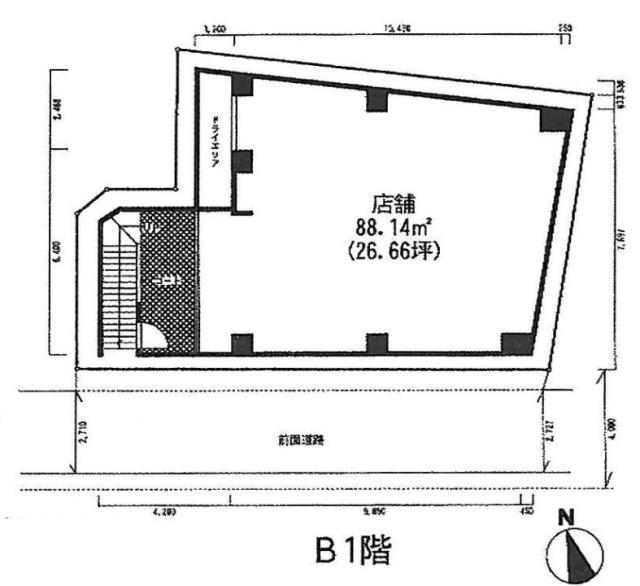 神宮前TビルB1F 間取り図