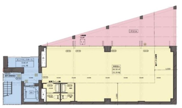 Gaia Force Building1F 間取り図