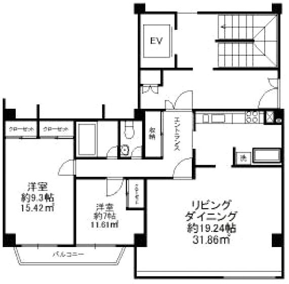 南青山第1マンションズ603 間取り図