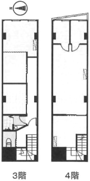 東橋(とうきょう)ビル3F～4F 間取り図