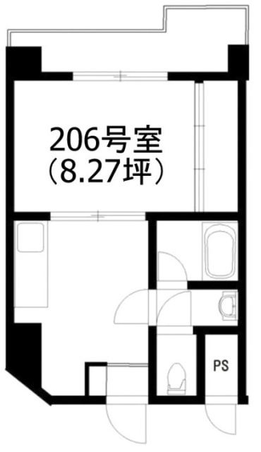 ヤマトハイツ206 間取り図